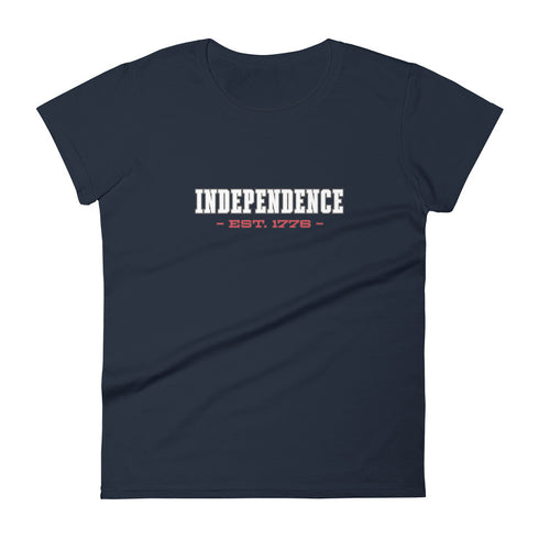 Independence Est. 1776 Women's short sleeve t-shirt - Mainstream Freedom